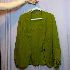 Topshop Lightweight Green Jacket
